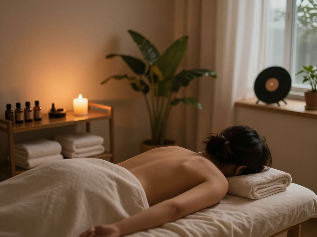 Relaxing 출장마사지 experience in a cozy home setting